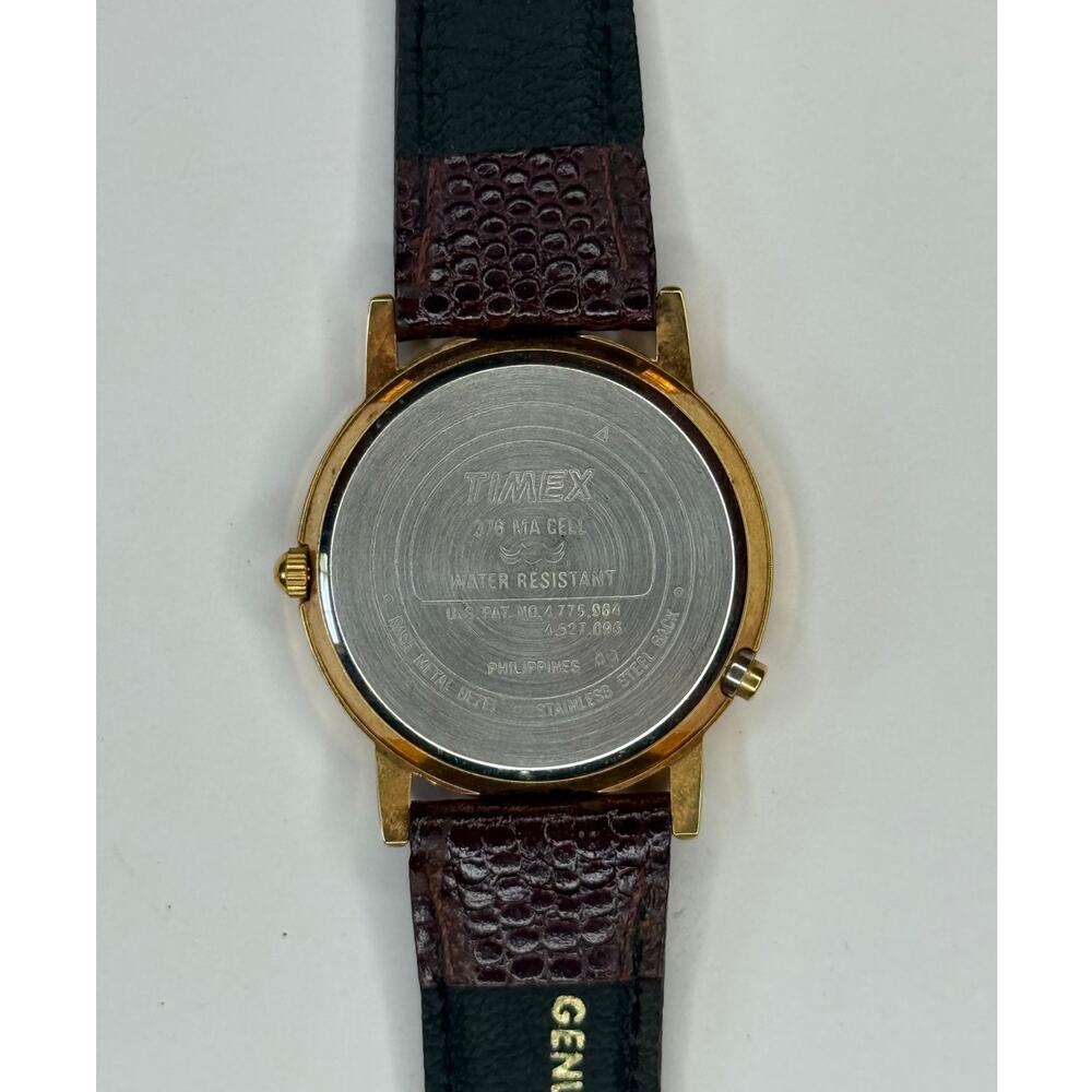 Vintage TIMEX Indiglo Genuine Leather Men's Watch EXCELLENT CONDITION - Picture 3 of 5